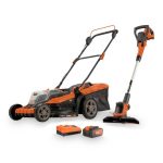 Set masina de tuns iarba si trimmer cu acumulator, PowerPlus-Dual Power, Li-Ion, 40V POWDPG75621 cu acumulator 40V, 2.5Ah