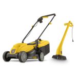 Set Masina de tuns iarba + Trimmer, PowerPlus, POWXG6212T1300 W, 320 mm + 250 W, Galben/Negru