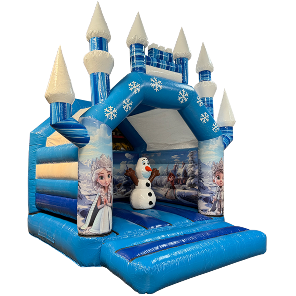Loc de joaca gonflabil Boing Aframe Midi Snowprincess, 4,8m x 3.8m x 4,8m, 10 locuri, 140 kg, garantie 2 ani, compresor inclus - imagine 3